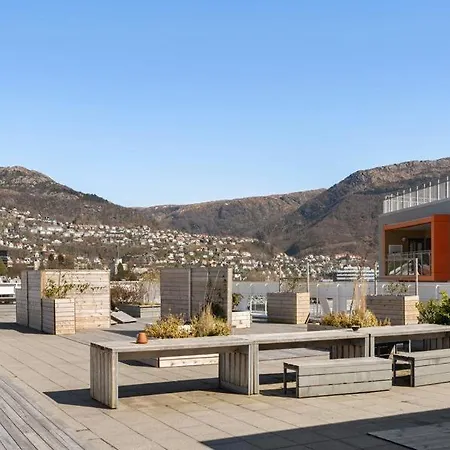 公寓 Modern With Rooftop Terrace And Stunning Views 卑爾根